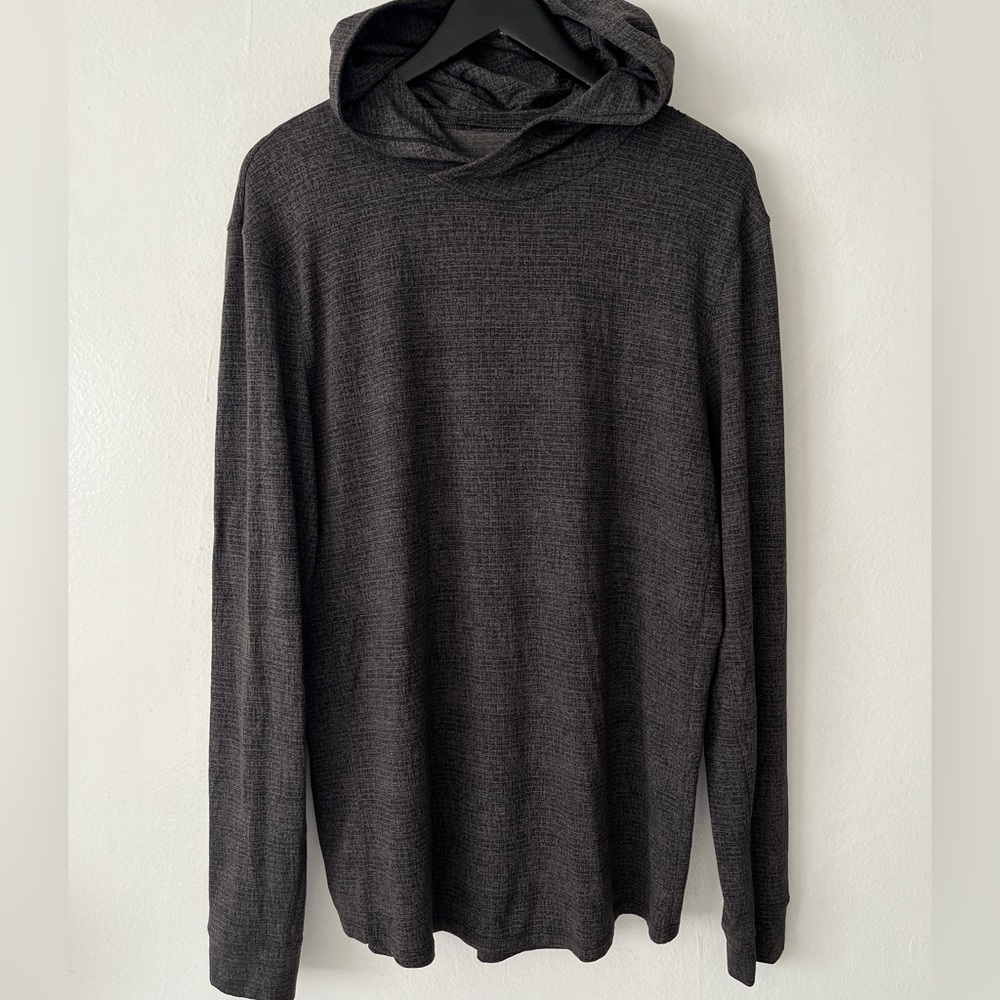 Lululemon Drysense Training Hoodie Pullover Charcoal Grey Mens